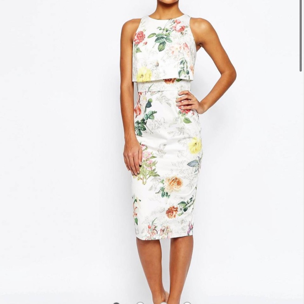 Beautiful ASOS floral pencil dress